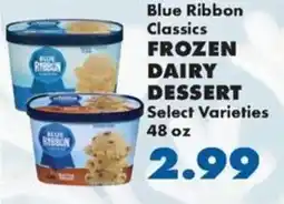 Sullivan's Foods Blue Ribbon Classics Frozen Dairy Dessert offer