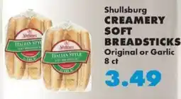 Sullivan's Foods Shullsburg creamery soft breadsticks offer