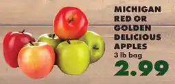 Sullivan's Foods Michigan red or golden delicious apples offer