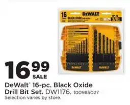 Mills Fleet Farm DeWalt 16-pc. Black Oxide Drill Bit Set offer