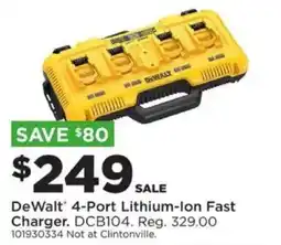 Mills Fleet Farm DeWalt 4-Port Lithium-Ion Fast Charger offer
