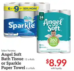 Remke Angel Soft Bath Tissue or Sparkle Paper Towel offer