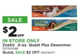 Mills Fleet Farm Zoetis quest plus dewormer offer