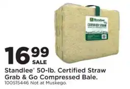 Mills Fleet Farm Standlee certified straw grab & go compressed bale offer