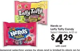 QFC Nerds or Laffy Taffy Candy offer
