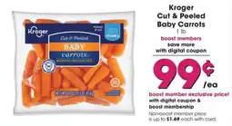 QFC Kroger cut & peeled baby carrots offer
