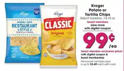 QFC Kroger potato or tortilla chips offer