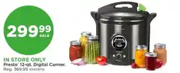 Mills Fleet Farm Presto 12-qt. Digital Canner offer
