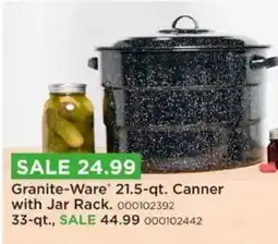 Mills Fleet Farm Granite-Ware canner with jar rack offer