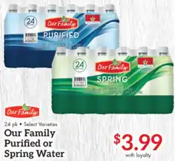 Remke Our Family Purified or Spring Water offer