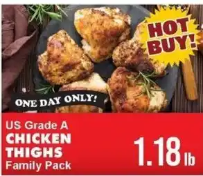 Us Grade A Chicken Thighs Family Pack