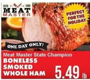 Meat Master boneless smoked whole ham