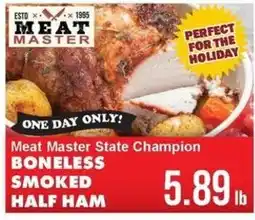 Sullivan's Foods Meat Master state champion boneless smoked half ham offer