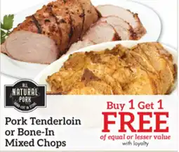 Remke All Natural Pork Pork Tenderloin or Bone-In Mixed Chops offer