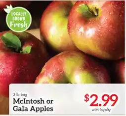 Remke McIntosh or Gala Apples offer