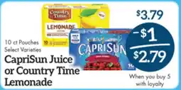 Remke Caprisun Juice or Country Time Lemonade offer
