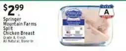 Met Foodmarkets Springer mountain farms split chicken breast offer