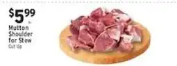 Met Foodmarkets Mutton Shoulder for Stew offer