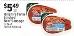 Met Foodmarkets Hillshire Farm Smoked Beef Sausage or Beef Polska Kielbasa offer
