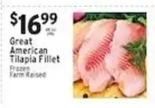 Met Foodmarkets Great American Tilapia Fillet offer