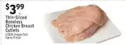 Met Foodmarkets Thin-Sliced Boneless Chicken Breast Cutlets offer