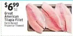 Met Foodmarkets Great American Tilapia Fillet offer