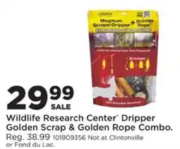 Mills Fleet Farm Wildlife Research Center Dripper Golden Scrap & Golden Rope Combo offer