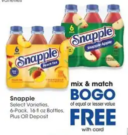 QFC Snapple offer