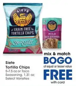 QFC Siete Tortilla Chips offer