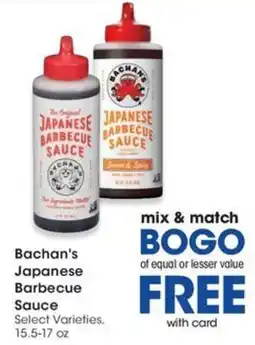 QFC Bachan's Japanese Barbecue Sauce offer
