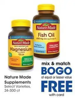 QFC Nature Made Supplements offer