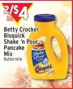 Met Foodmarkets Betty Crocker Bisquick Shake 'n Pour Pancake Mix Buttermilk offer