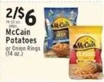 Met Foodmarkets McCain Potatoes or Onion Rings offer