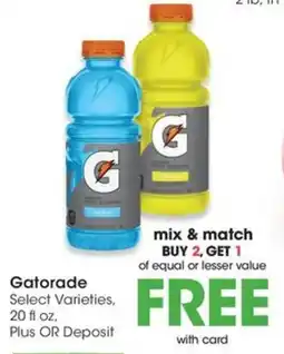 QFC Gatorade Select Varieties offer