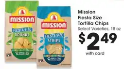 QFC Mission Fiesta Size Tortilla Chips offer
