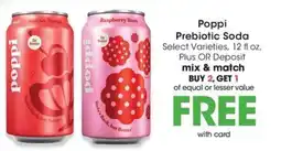 QFC Poppi Prebiotic Soda offer