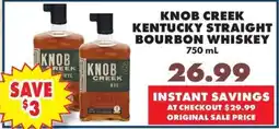 Sullivan's Foods Knob Creek Kentucky Straight Bourbon Whiskey offer