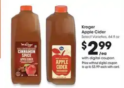 QFC Kroger apple cider offer