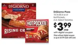 QFC Digiorno pizza or hot pockets offer