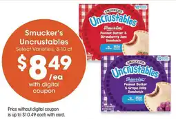 QFC Smucker's Uncrustables offer
