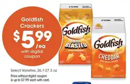 QFC Goldfish Crackers offer