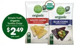 QFC Simple Truth Organic Tortilla Chips offer