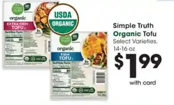QFC Simple Truth Organic Tofu offer