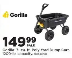 Mills Fleet Farm Gorilla 7- cu. ft. Poly Yard Dump Cart offer