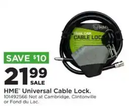 Mills Fleet Farm Hme universal cable lock offer