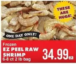 Sullivan's Foods Frozen ez peel raw shrimp offer
