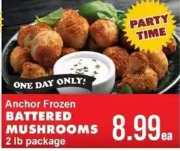 Sullivan's Foods Anchor Frozen Battered Mushrooms offer