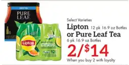 Remke Lipton or Pure Leaf Tea offer