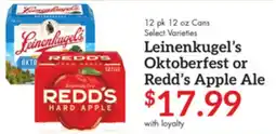 Remke Leinenkugel's Oktoberfest or Redd's Apple Ale offer