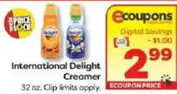 Weis Markets International Delight Creamer offer